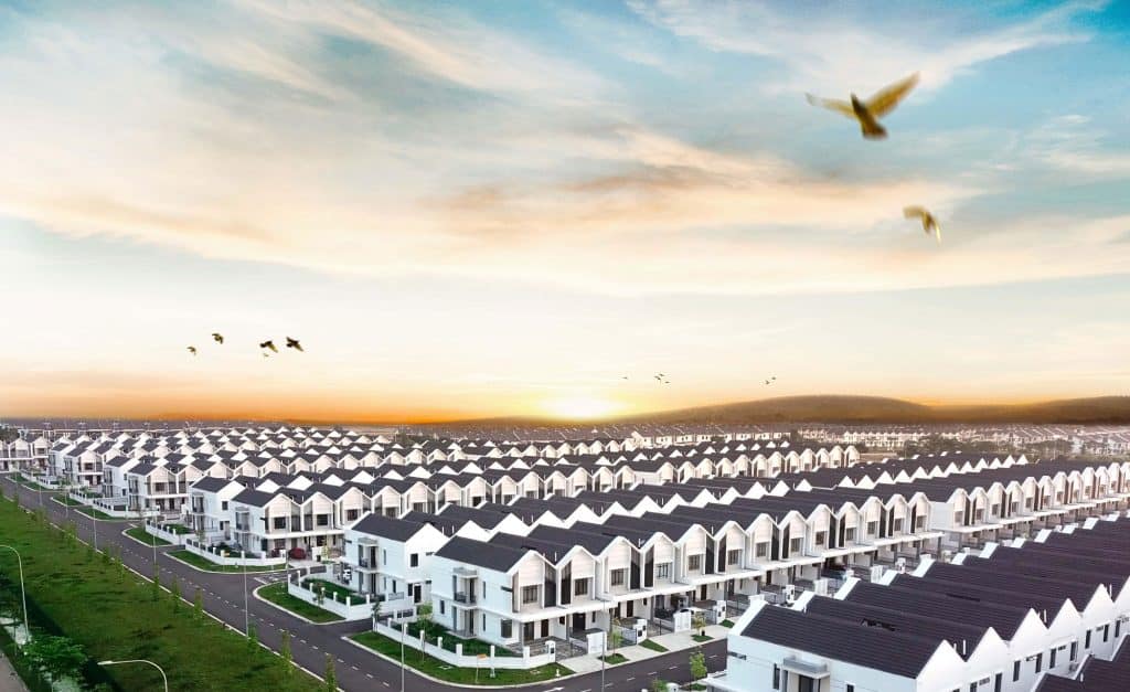 2 storey link homes in Pasir Gudang new housing project